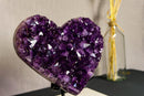 Large Amethyst Heart with Grape Jelly Purple Amethyst Druzy, Aaa Quality collective