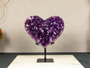 Large Amethyst Heart with Grape Jelly Purple Amethyst Druzy, Aaa Quality collective