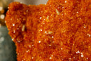Deep Orange Citrine Cluster with Galaxy Druzy on Metal Stand collective