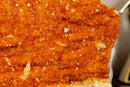 Deep Orange Citrine Cluster with Galaxy Druzy on Metal Stand collective