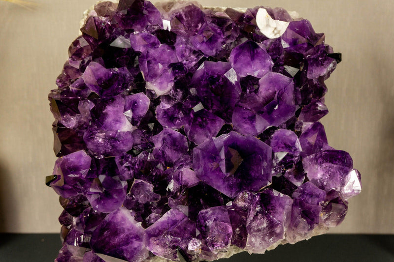 Amethyst Cluster with Extra Large and Deep Purple Amethyst Points, Aaa Quality collective