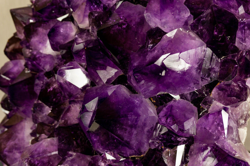 Amethyst Cluster with Extra Large and Deep Purple Amethyst Points, Aaa Quality collective