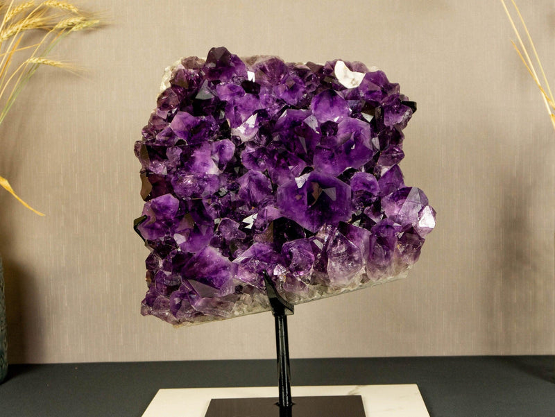 Amethyst Cluster with Extra Large and Deep Purple Amethyst Points, Aaa Quality collective