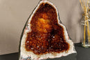 Citrine Cathedral Geode with Stalactite Flowers, Aaa Grade Orange Citrine i_did