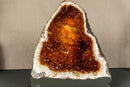 Citrine Cathedral Geode with Stalactite Flowers, Aaa Grade Orange Citrine i_did