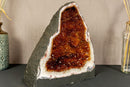 Citrine Cathedral Geode with Stalactite Flowers, Aaa Grade Orange Citrine i_did