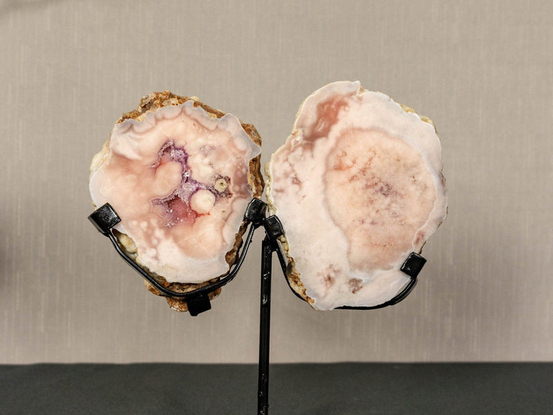 Small Pink Amethyst Geode Wings, Butterfly Angel Wings collective