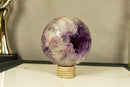 Amethyst Sphere with Deep Purple and Large Amethyst Points collective