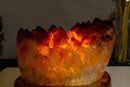 Citrine Crystal Table Lamp with High Quality Deep Orange Citrine Cluster collective