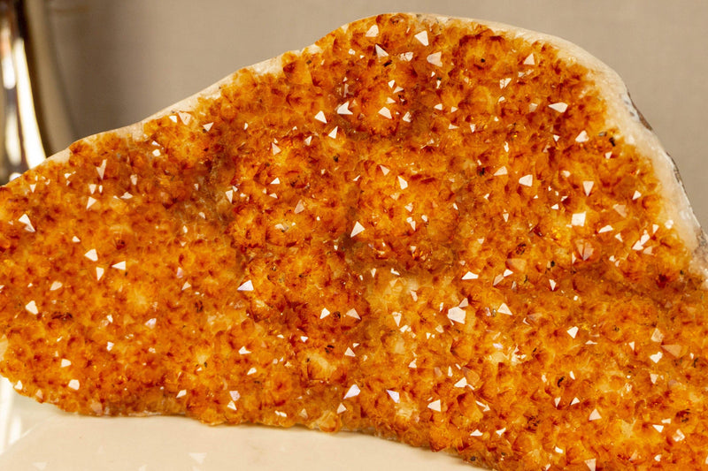 Deep Orange Citrine Cluster Self Standing, Medium Size collective