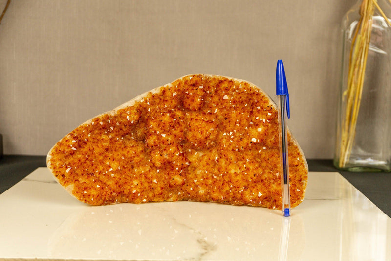 Deep Orange Citrine Cluster Self Standing, Medium Size collective