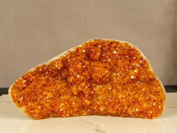 Deep Orange Citrine Cluster Self Standing, Medium Size collective