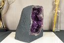 Pair of Amethyst and Citrine Cathedral Geodes collective