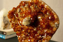 Deep Orange Citrine Cluster with X Large Citrine Points, Aaa Grade collective