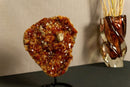 Deep Orange Citrine Cluster with X Large Citrine Points, Aaa Grade collective