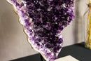 Deep Purple Amethyst Cluster with Calcite Points collective
