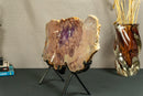 World Class Large Pink Amethyst Geode Slab with Pink and Purple Amethyst Druzy collective