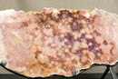 World Class Large Pink Amethyst Geode Slab with Pink and Purple Amethyst Druzy collective