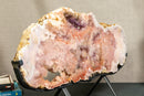 World Class Large Pink Amethyst Geode Slab with Pink and Purple Amethyst Druzy collective