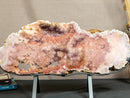 World Class Large Pink Amethyst Geode Slab with Pink and Purple Amethyst Druzy collective