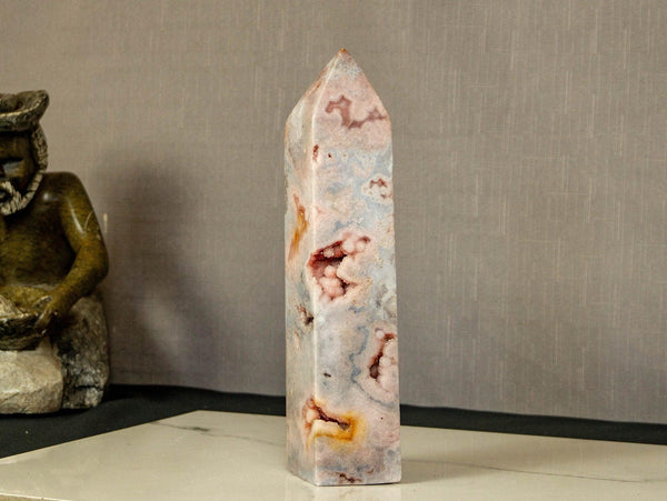 Large Pink Amethyst Obelisk collective