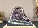 Rare Amethyst Cathedral Geode with Flower Stalactites and Double Terminated Points i_did