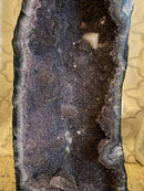 Pair of Museum Grade Amethyst Cathedral Geodes with Galaxy Druzy (Sugar Coat) collective