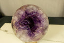 Amethyst Sphere with Deep Purple and Large Amethyst Points collective