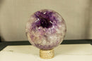 Amethyst Sphere with Deep Purple and Large Amethyst Points collective