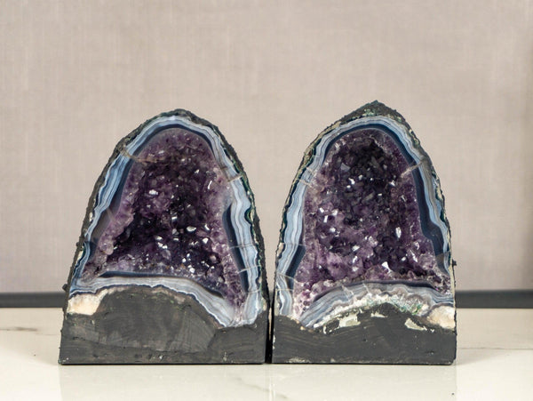 Amethyst Sphere with Deep Purple Amethyst Points | E2D collective