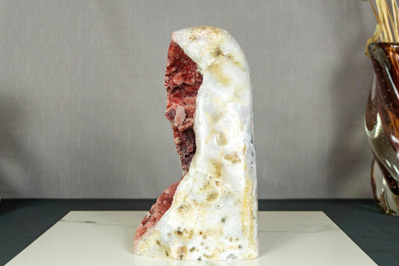 Pink Amethyst Geode with Natural Pink Amethyst Druzy collective