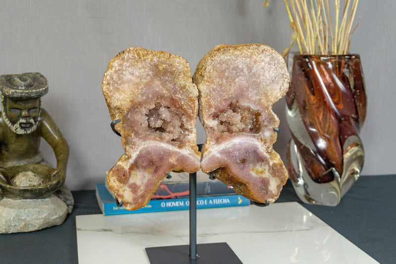 Pink Amethyst Geode Wings, Butterfly Angel Wings collective