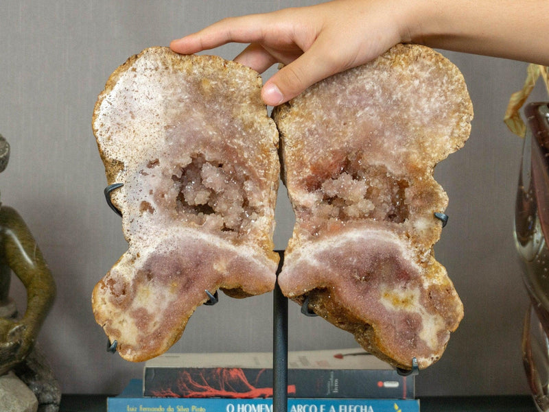 Pink Amethyst Geode Wings, Butterfly Angel Wings collective