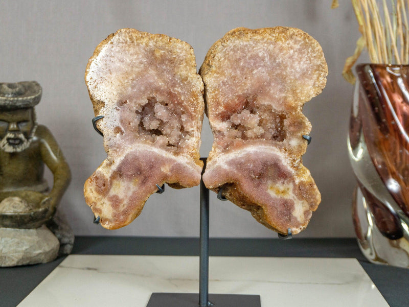 Pink Amethyst Geode Wings, Butterfly Angel Wings collective