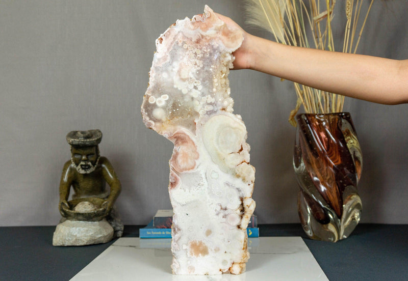 Tall Pink Amethyst Slab, X Largem, Self Standing collective