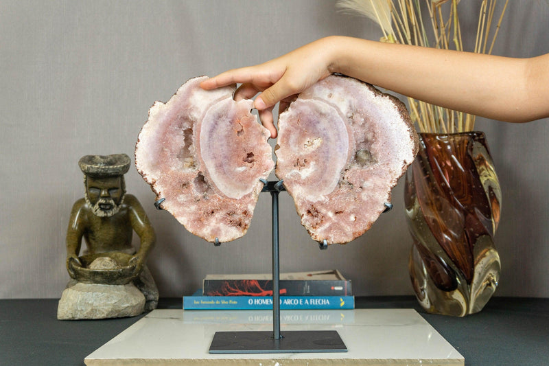 Pink Amethyst Geode Wings, Butterfly Angel Wings collective