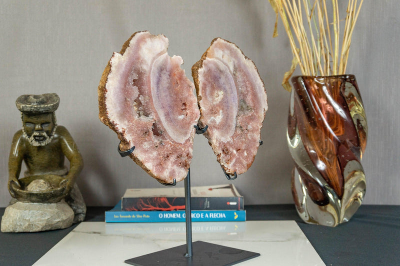 Pink Amethyst Geode Wings, Butterfly Angel Wings collective