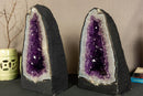 Tall Amethyst Geode Cathedral with Banded Agate, Deep Purple Amethyst collective