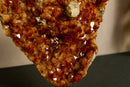 Deep Orange Citrine Cluster with X Large Citrine Points, Aaa Grade collective