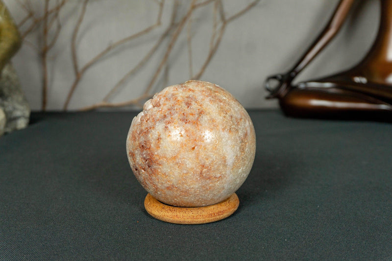 Pink Amethyst Sphere with Pink and Red Amethyst Druzy collective