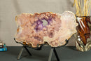 World Class Large Pink Amethyst Geode Slab with Pink and Purple Amethyst Druzy collective