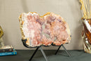 World Class Large Pink Amethyst Geode Slab with Pink and Purple Amethyst Druzy collective