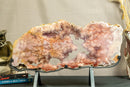 World Class Large Pink Amethyst Geode Slab with Pink and Purple Amethyst Druzy collective