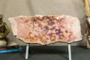 World Class Large Pink Amethyst Geode Slab with Pink and Purple Amethyst Druzy collective