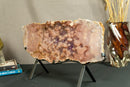 World Class Large Pink Amethyst Geode Slab with Pink and Purple Amethyst Druzy collective