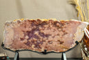 World Class Large Pink Amethyst Geode Slab with Pink and Purple Amethyst Druzy collective
