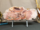 World Class Large Pink Amethyst Geode Slab with Pink and Purple Amethyst Druzy collective