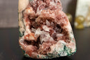 Small Rare Pink Amethyst Geode with Pink Amethyst Druzy and Crystal Calcite collective