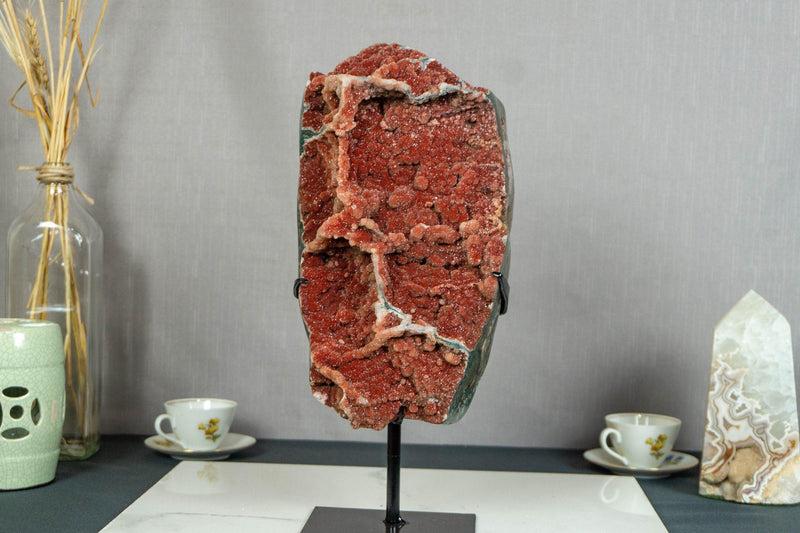 Rare Red Amethyst Geode Cluster, Collector Grade collective