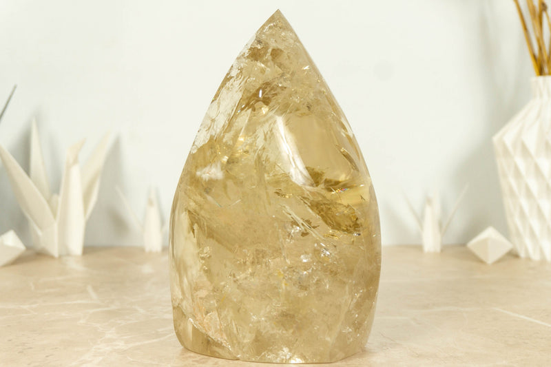 Natural Genuine Golden Honey Citrine Flame Aa Grade collective